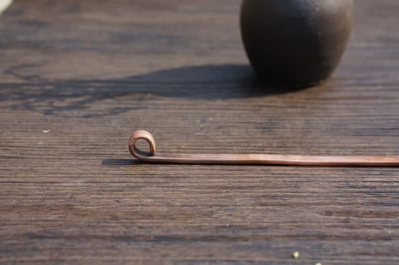 手工錘打圓銅勺長咖啡豆勺粉勺