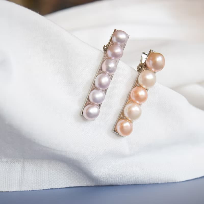 【精緻髮夾】淡水珍珠手工髮夾 優雅髮飾