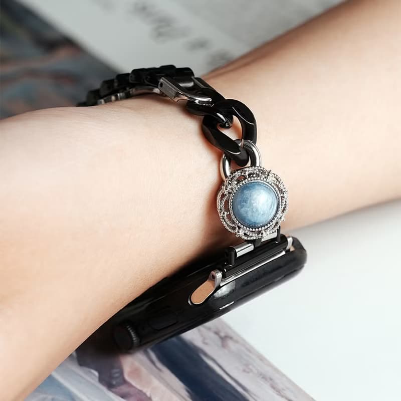 APPLE WATCH  - 【Kyanite】手做水晶錶帶 蘋果錶帶