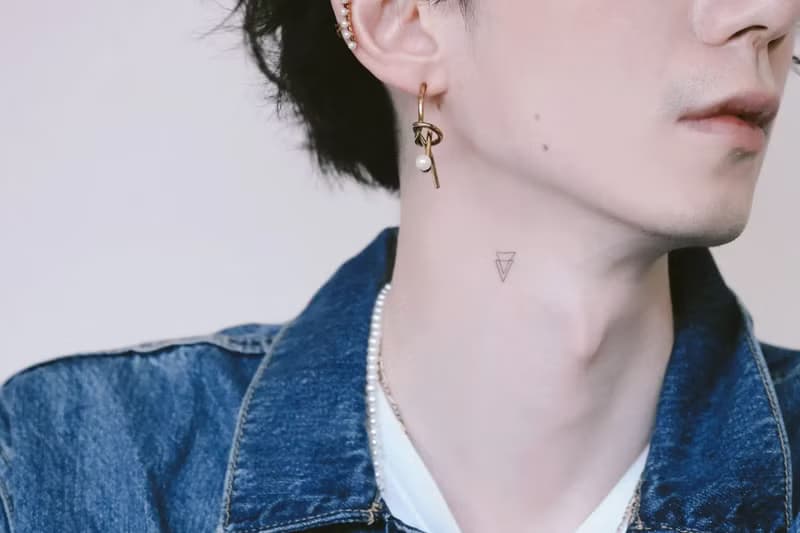 COR-DATE / UNISEX / 線條珍珠耳環