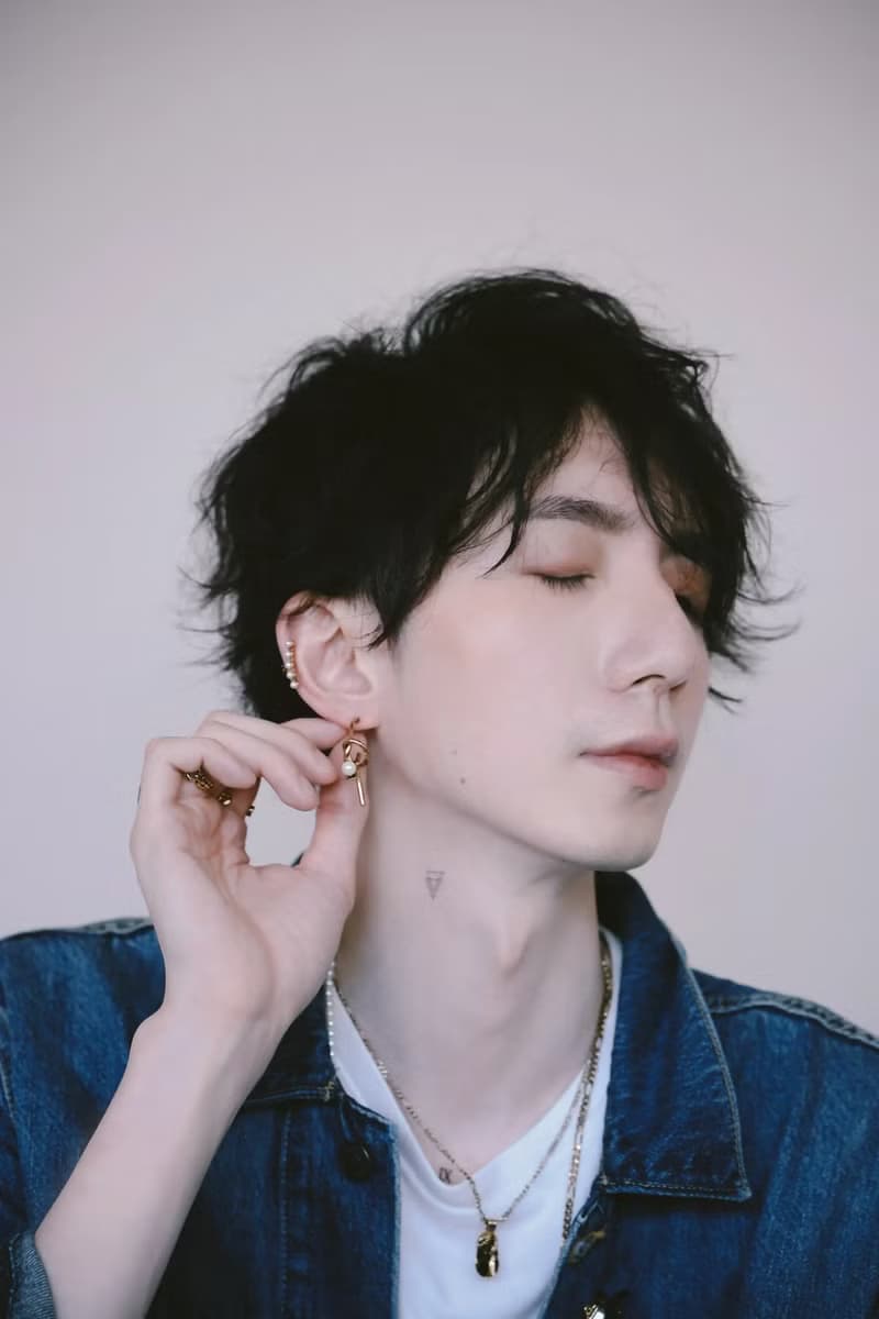 COR-DATE / UNISEX / 線條珍珠耳環