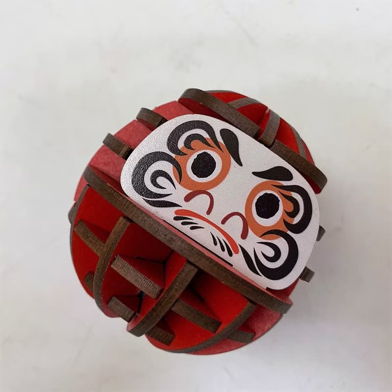 【手作DIY】達摩 不倒翁 祈福 許願 日本 日式 木質質感送禮 畢業