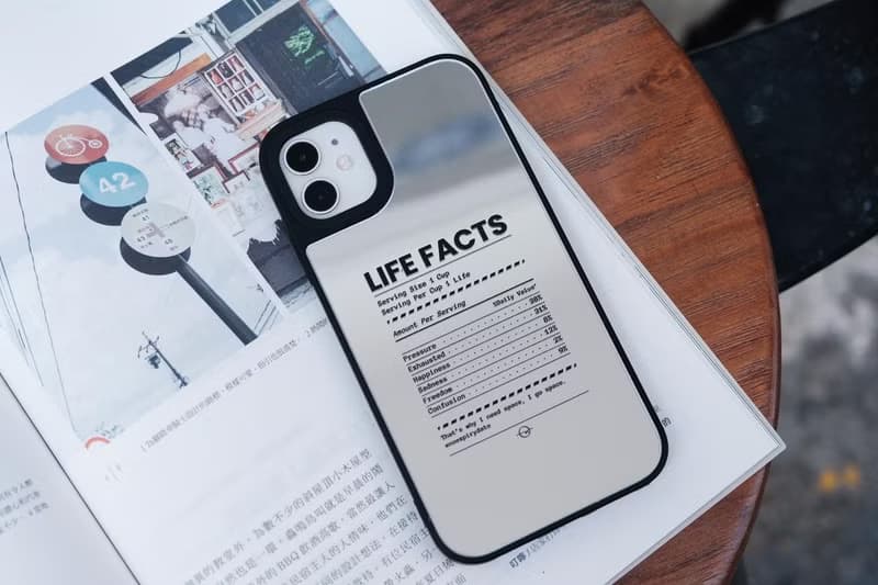 鏡面款 LIFE FACTS成份表 防摔手機殻 IPhone Case