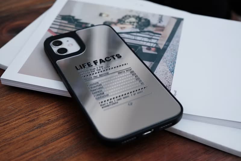 鏡面款 LIFE FACTS成份表 防摔手機殻 IPhone Case