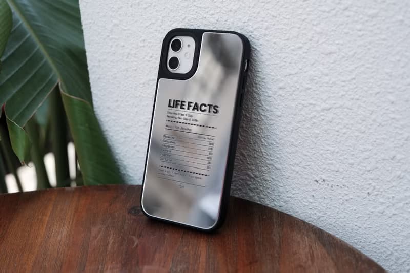 鏡面款 LIFE FACTS成份表 防摔手機殻 IPhone Case