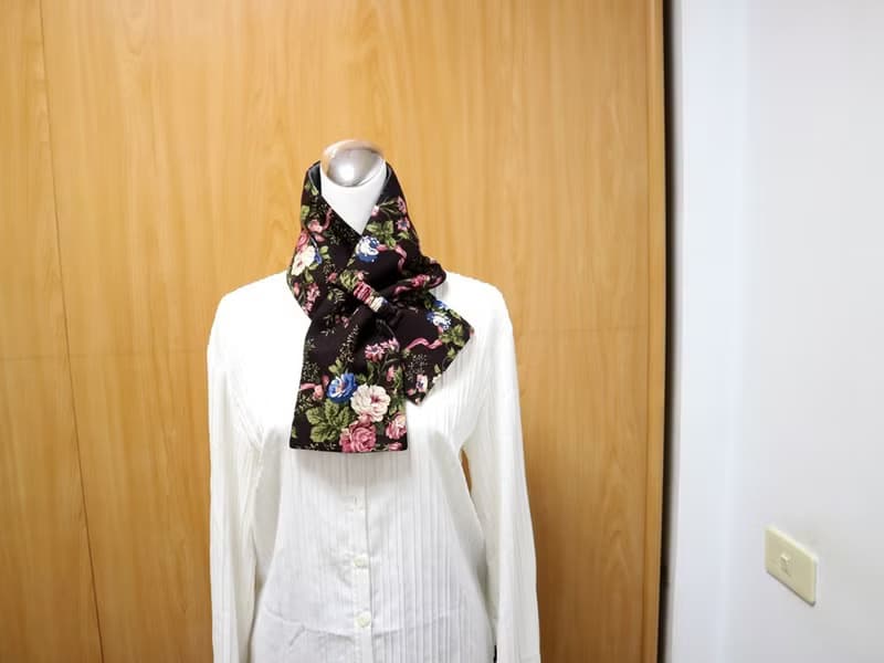 可調式短圍巾.scarf 保暖圍脖 雙面雙色 大人.小孩均適用
