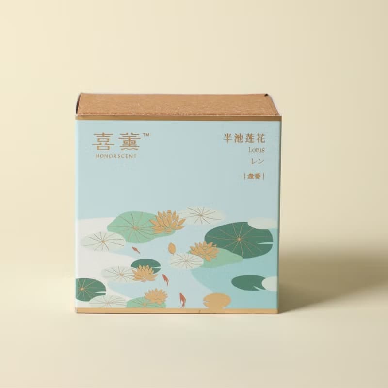 【長輩盤香禮盒】蓮花盤香(10片)+陶瓷香爐 長輩生日商務禮物推薦