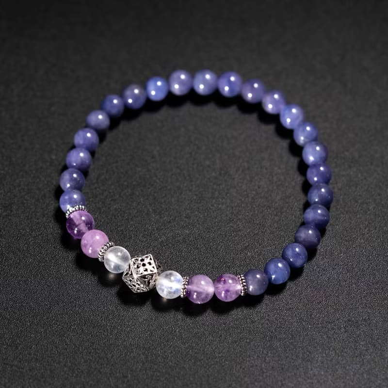 坦桑石薰衣草紫水晶手鍊 | 天然水晶手鍊禮物