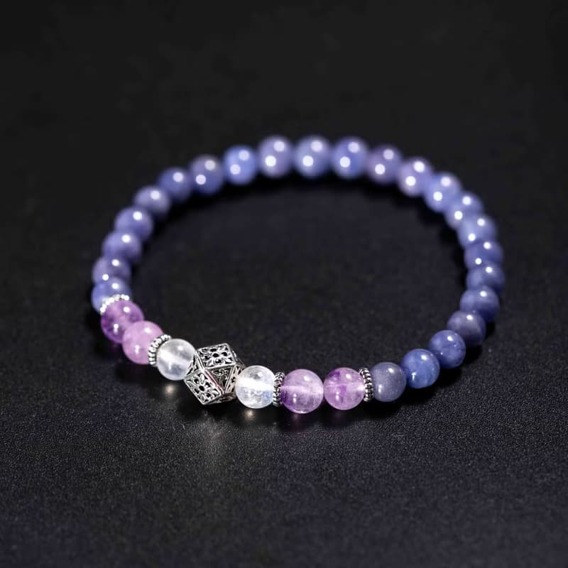 坦桑石薰衣草紫水晶手鍊 | 天然水晶手鍊禮物