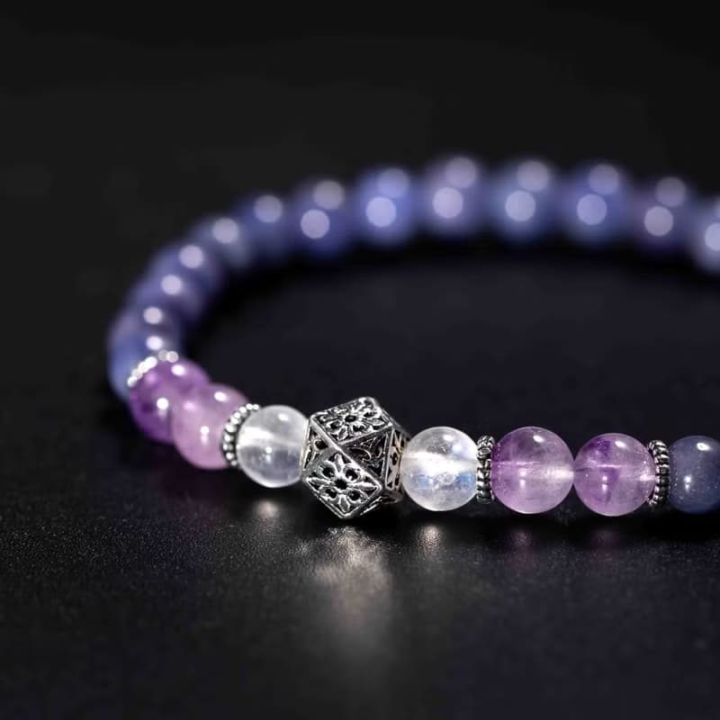 坦桑石薰衣草紫水晶手鍊 | 天然水晶手鍊禮物