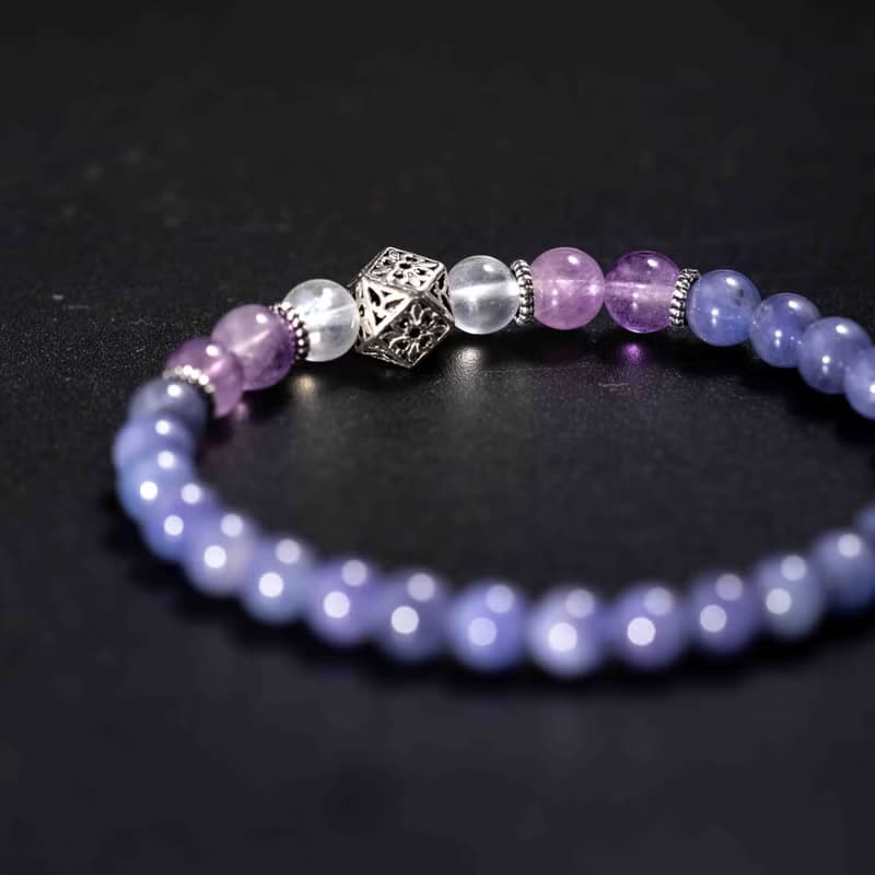 坦桑石薰衣草紫水晶手鍊 | 天然水晶手鍊禮物