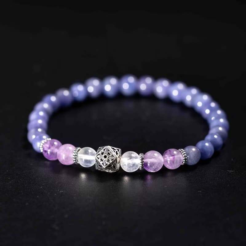 坦桑石薰衣草紫水晶手鍊 | 天然水晶手鍊禮物