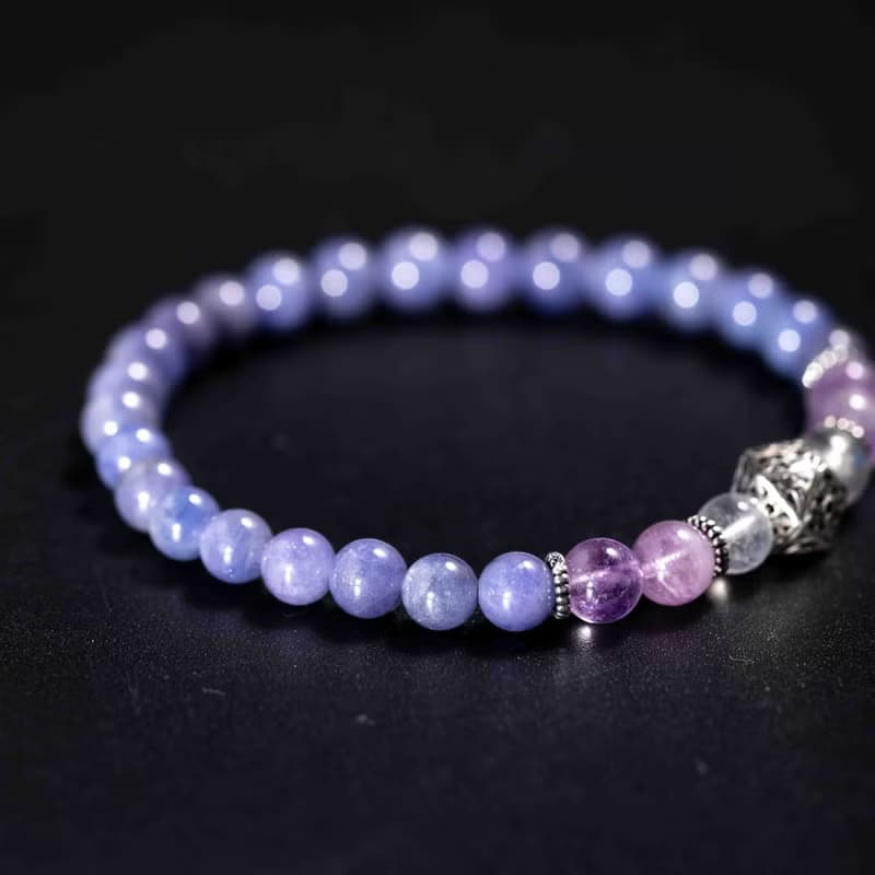 坦桑石薰衣草紫水晶手鍊 | 天然水晶手鍊禮物