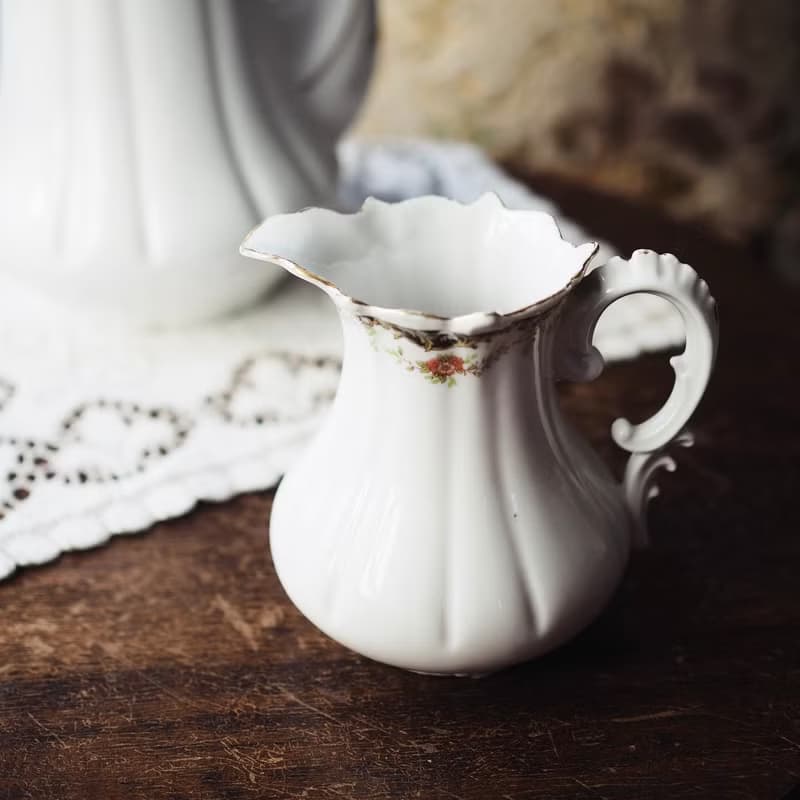 19 世紀法國古董 LIMOGES 茶壺和奶壺套裝