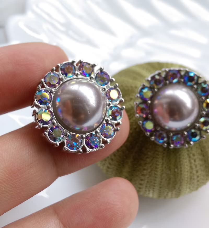 Vintage Jewelry 西洋古董飾品 經典 炫麗 針式耳環