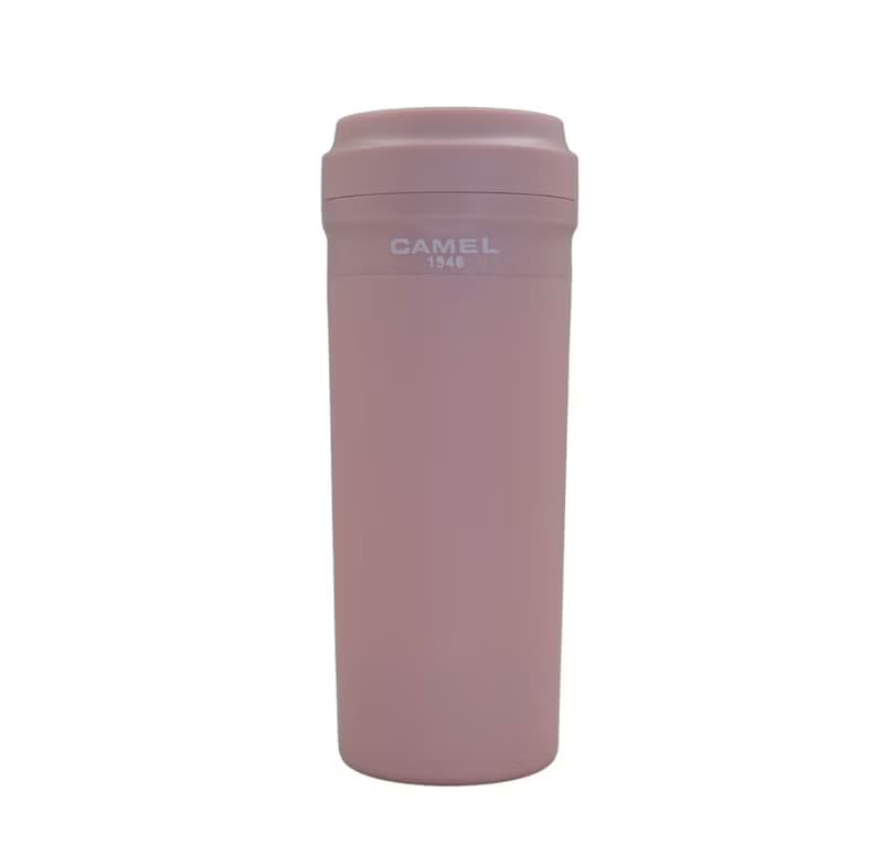 駱駝牌 280ml/350ml 玻璃膽真空保溫杯膠殼膠蓋 BB 粉紅 (BP)