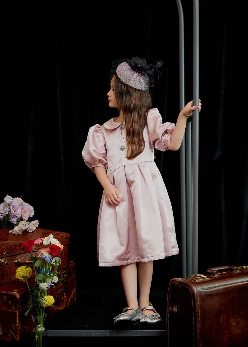 a classic satin dress