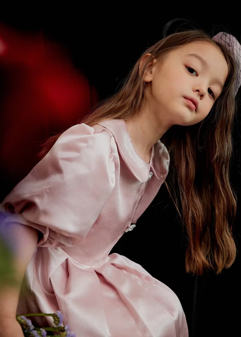 a classic satin dress
