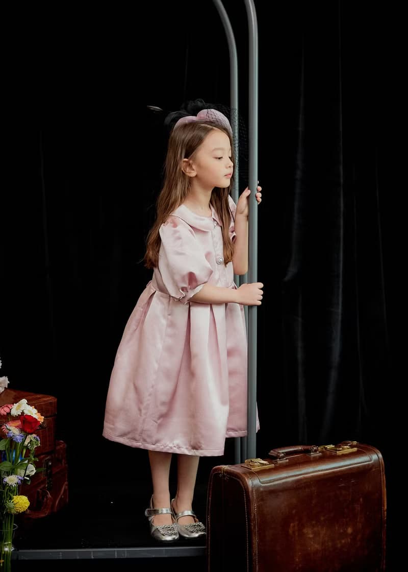 a classic satin dress