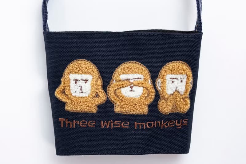 杯套【三不猴】猴子 DND 立體刺繡 環保杯套