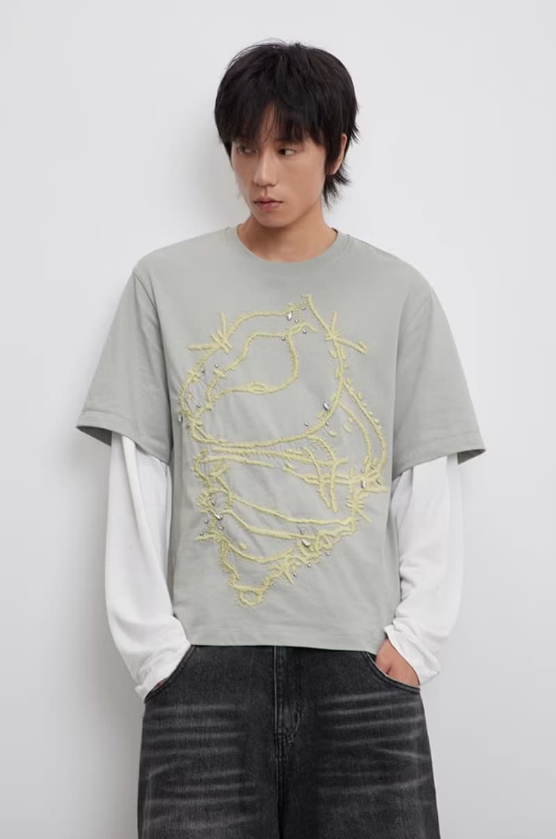 Conch Embroidery Long T-shirt 海螺刺繡長袖T恤