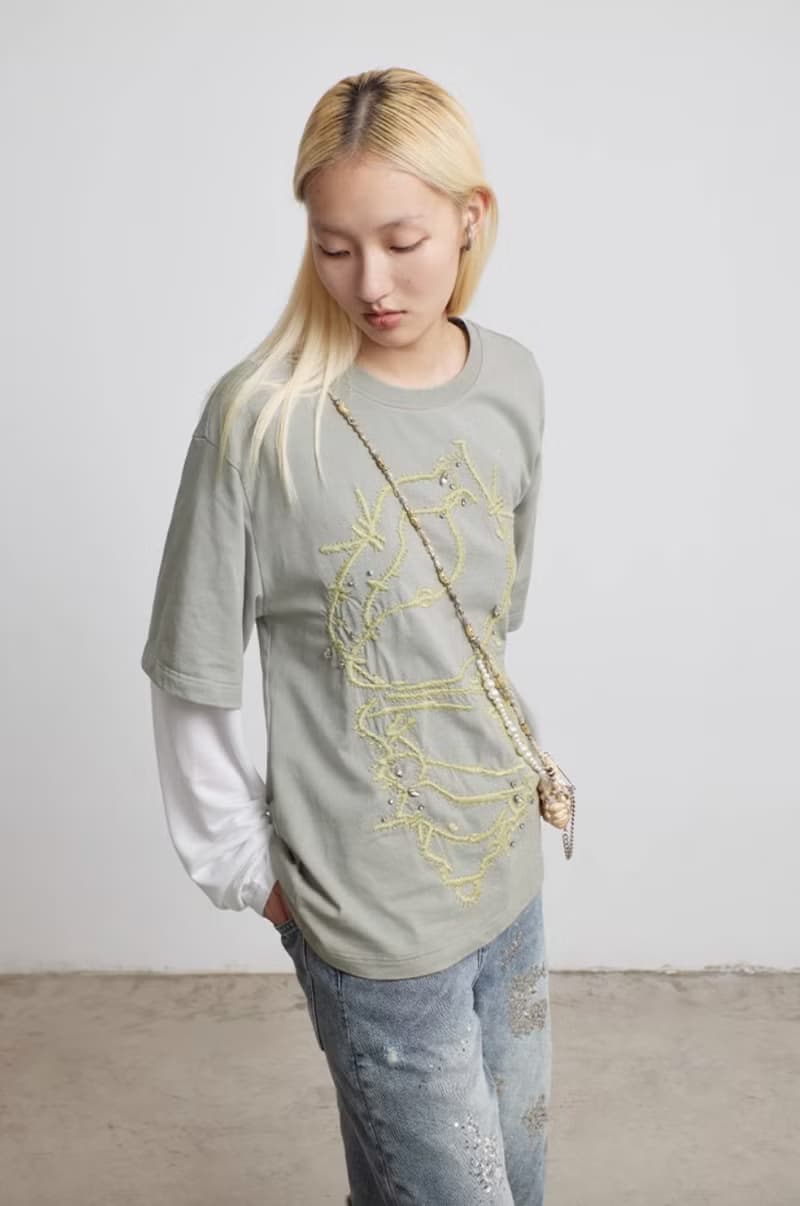 Conch Embroidery Long T-shirt 海螺刺繡長袖T恤