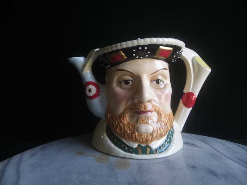 【老時光 OLD-TIME】早期少見英國亨利八世限量陶瓷紀念壺