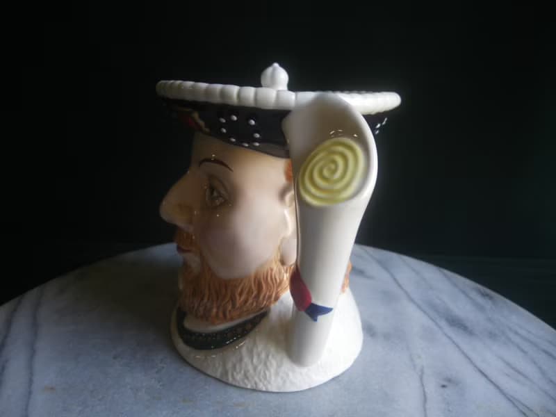 【老時光 OLD-TIME】早期少見英國亨利八世限量陶瓷紀念壺