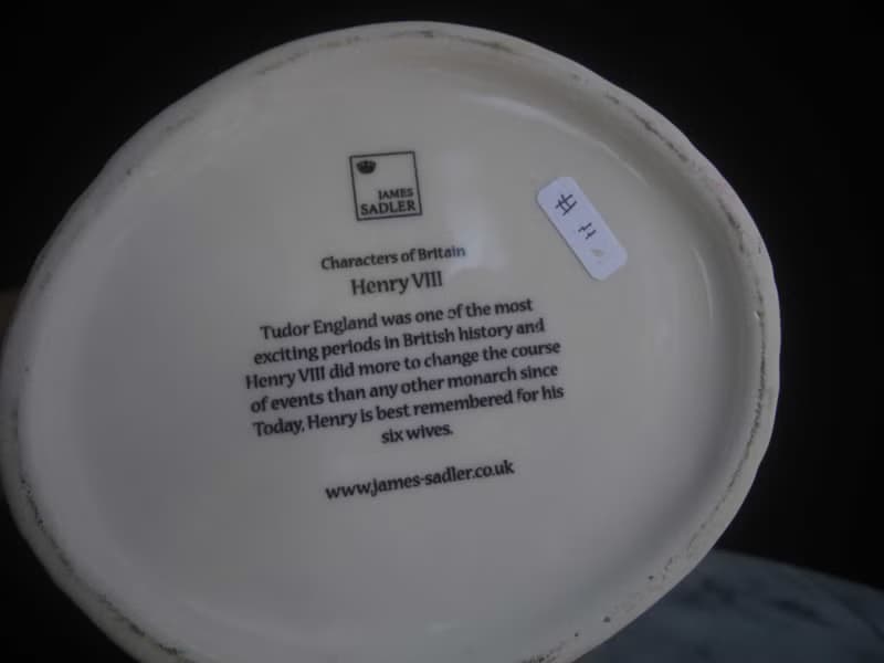 【老時光 OLD-TIME】早期少見英國亨利八世限量陶瓷紀念壺