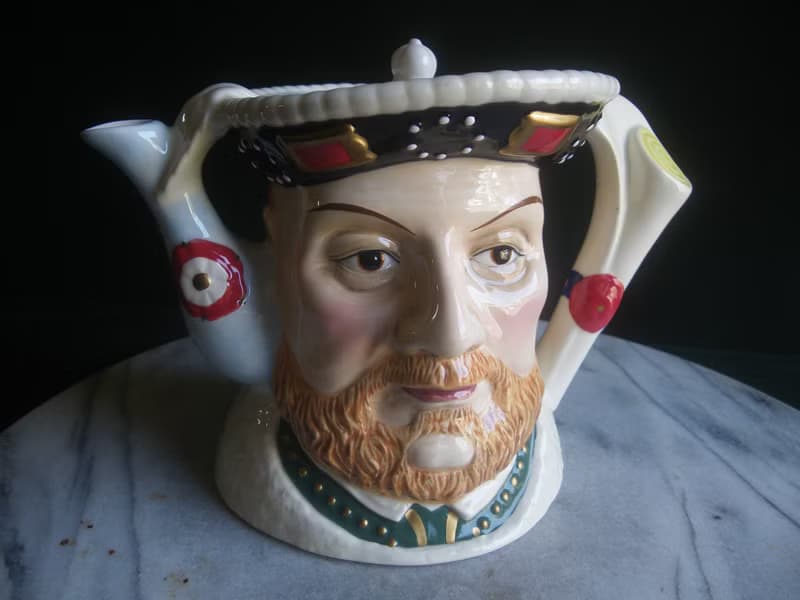 【老時光 OLD-TIME】早期少見英國亨利八世限量陶瓷紀念壺