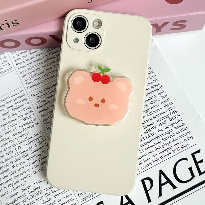 Cherry bear grip smartphone acrylic smart tok