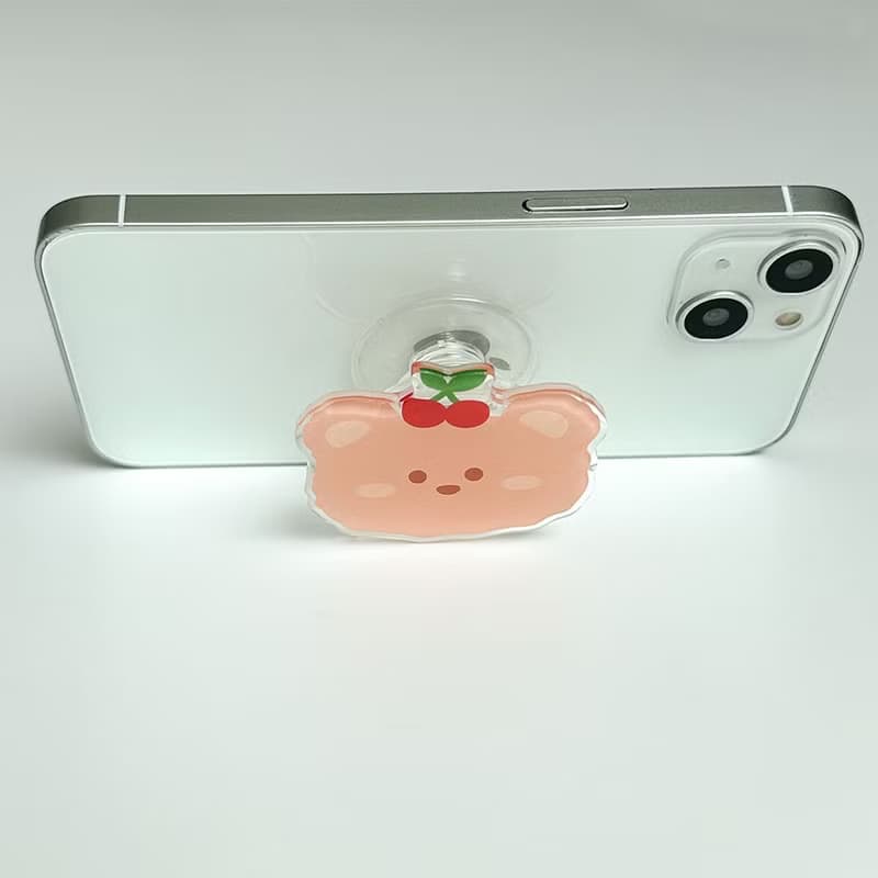Cherry bear grip smartphone acrylic smart tok