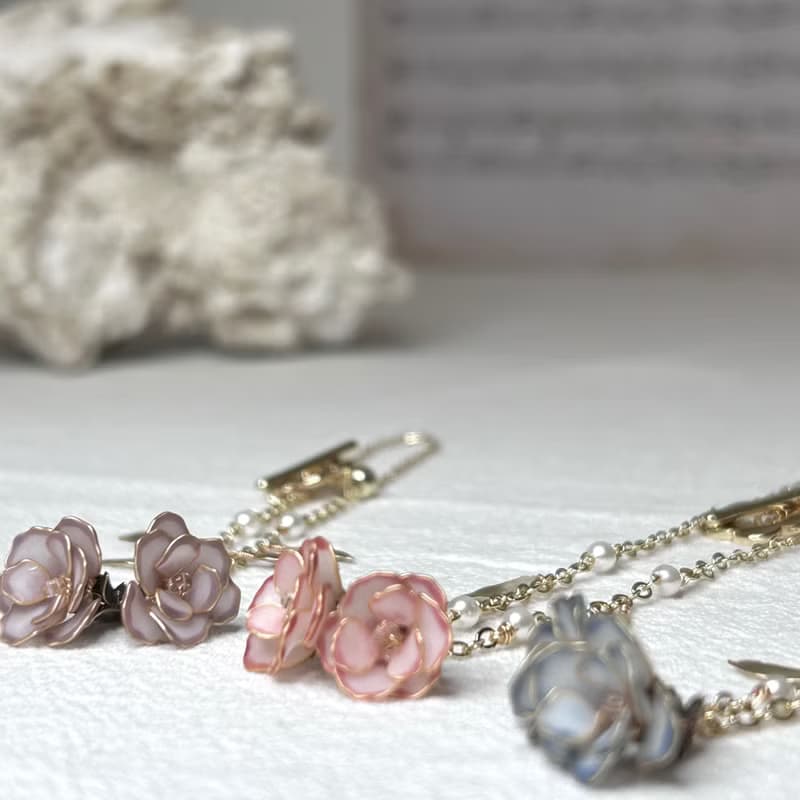 【康乃馨 -水晶花手鍊】水晶花 樹脂 飾品