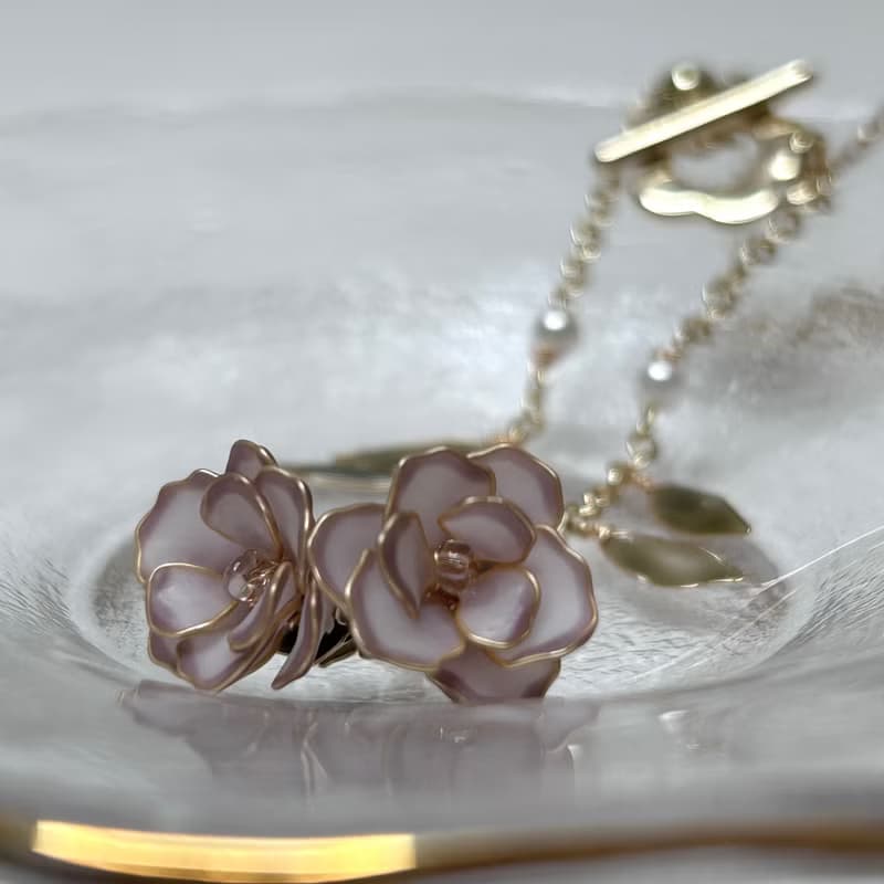 【康乃馨 -水晶花手鍊】水晶花 樹脂 飾品