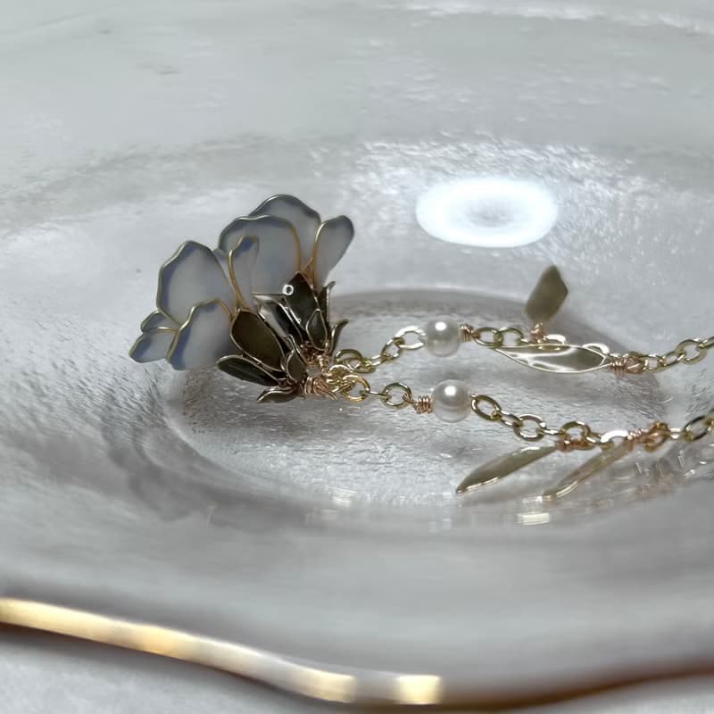 【康乃馨 -水晶花手鍊】水晶花 樹脂 飾品