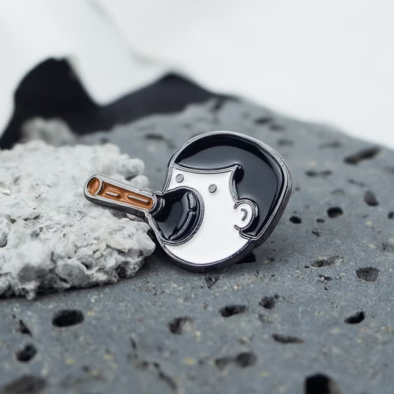 Plunger Face Enamel Pin – Shut Up | 住口徽章 | 搞笑 | 黙ってください