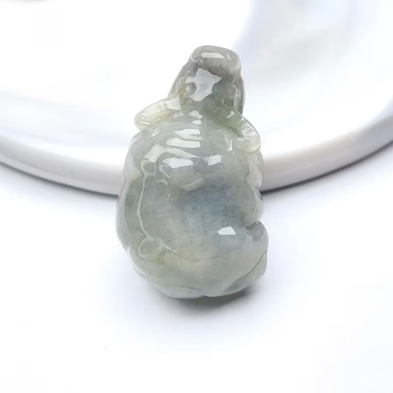 黃翡飄烏雞翡翠水牛擺飾擺件 | 天然緬甸玉A貨翡翠 | 送禮
