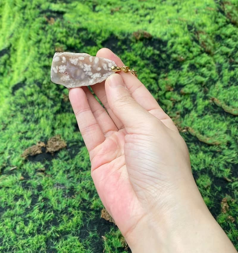 櫻花瑪瑙 |天然風景原石 | 鑰匙圈 | 旺姻緣 旺人緣 | 快速出貨