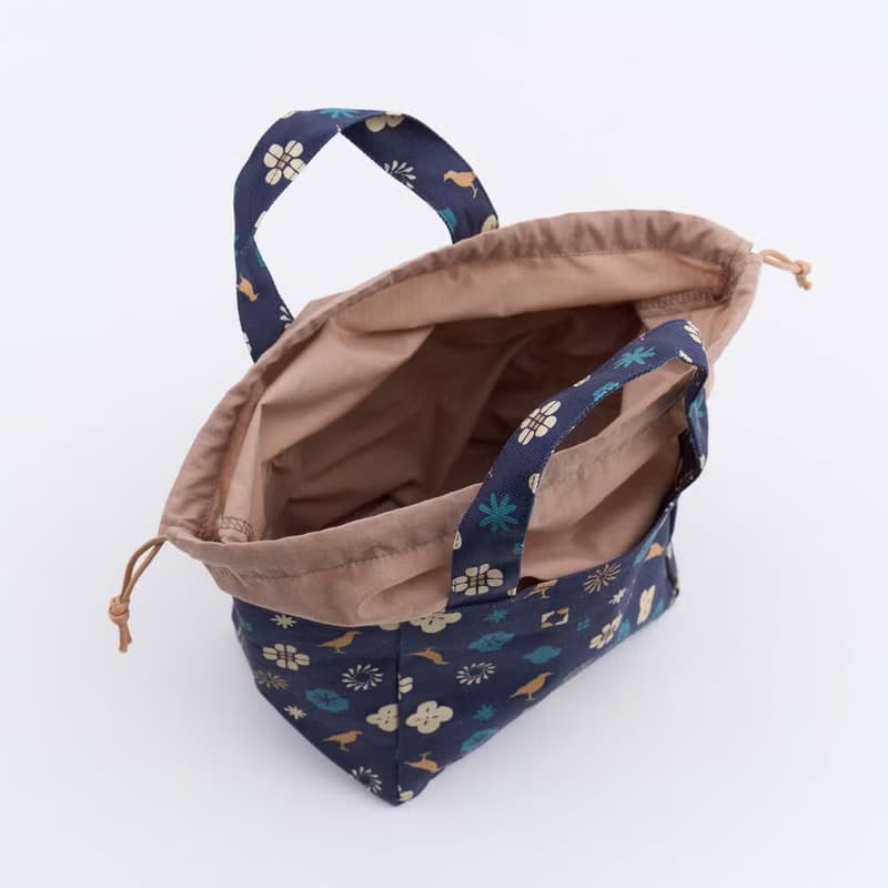 束口便當袋/經典花色/沉穩藍/經典新色IV