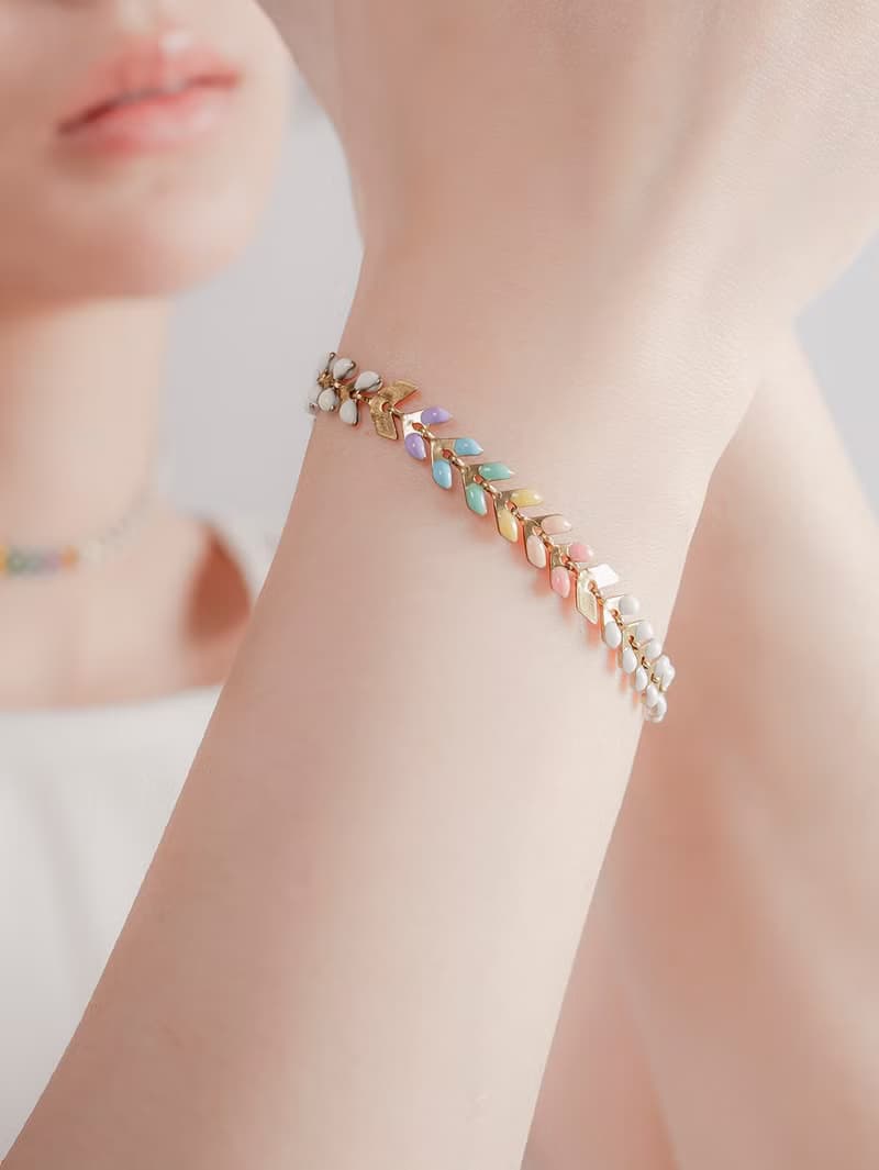 PRIDE 系列 - 白彩虹 * LGBT 遊行 彩虹 黃銅 項鍊 手鍊 戒指