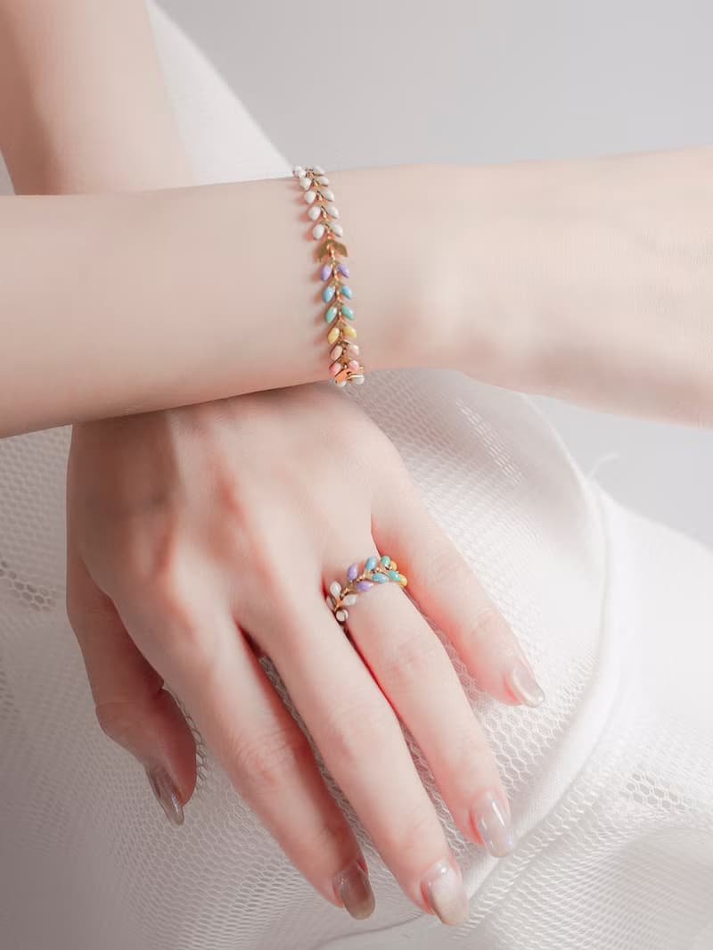 PRIDE 系列 - 白彩虹 * LGBT 遊行 彩虹 黃銅 項鍊 手鍊 戒指