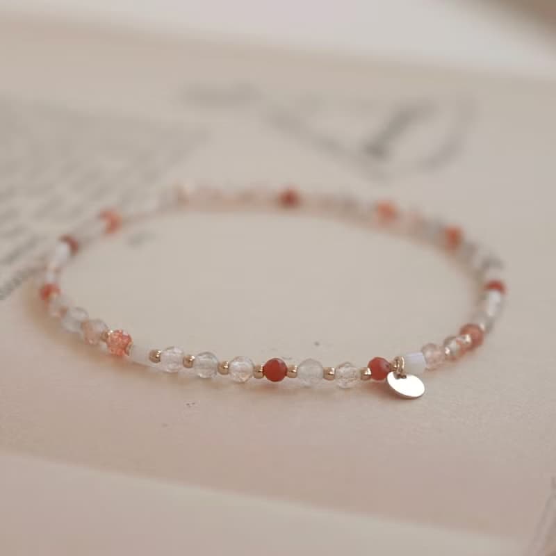 手環 草莓晶 瑪瑙 天然石 - 好消息 -