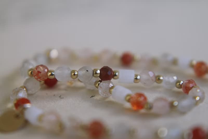 手環 草莓晶 瑪瑙 天然石 - 好消息 -