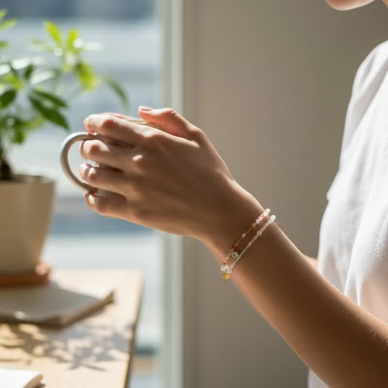 手環 草莓晶 瑪瑙 天然石 - 好消息 -