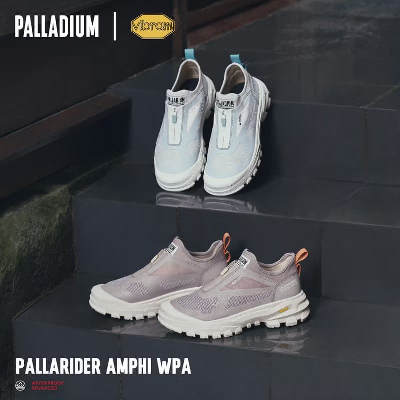 PALLADIUM PALLADIDER AMPHI WPA Vibram拉鍊低筒防水 白 79374