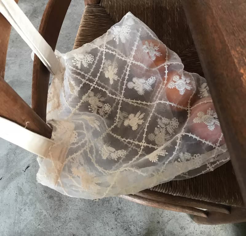 法式復古 半透蕾絲單肩包 斜挎包