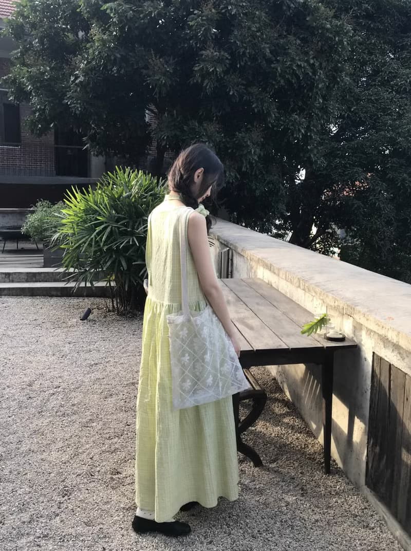 法式復古 半透蕾絲單肩包 斜挎包