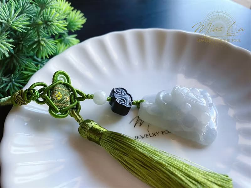 天然緬甸玉 翡翠 富貴如意 三腳金蟾 招財進寶 包掛 禮物