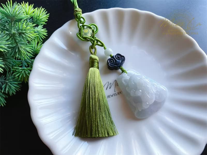 天然緬甸玉 翡翠 富貴如意 三腳金蟾 招財進寶 包掛 禮物