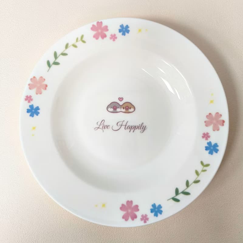 合作插畫藝術家-Dream Hugo夢想雨果 新婚快樂 文鳥骨瓷盤組